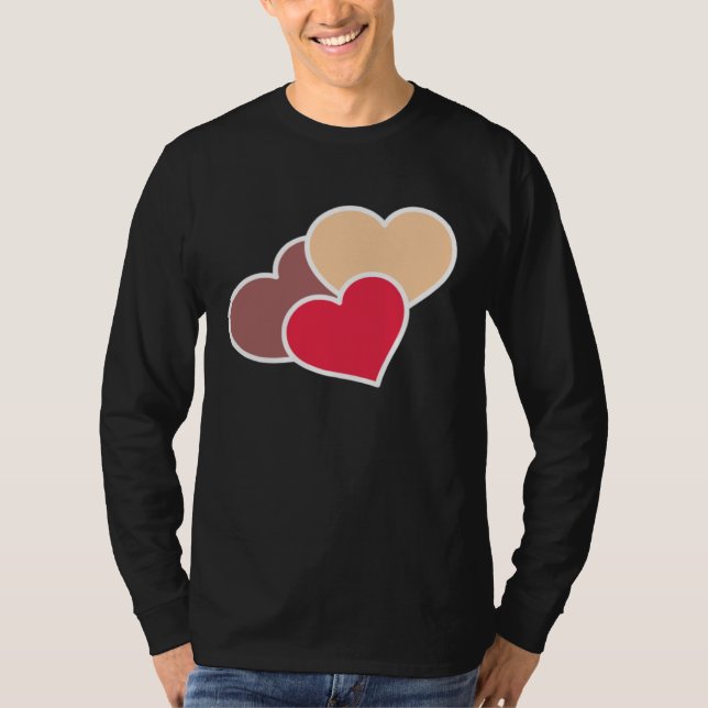 Camiseta Love Valentine s Day Couple Relationship Heart In (Anverso)