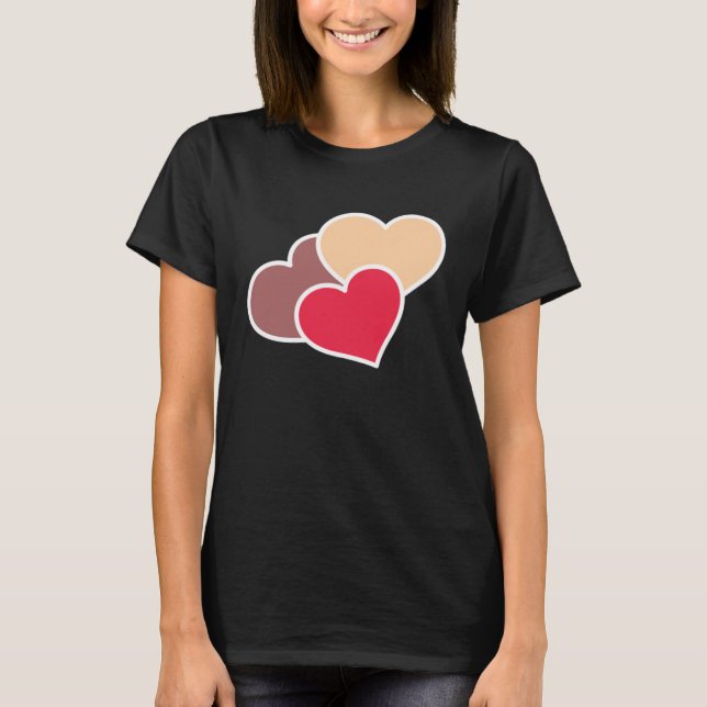 Camiseta Love Valentine s Day Couple Relationship Heart In (Anverso)