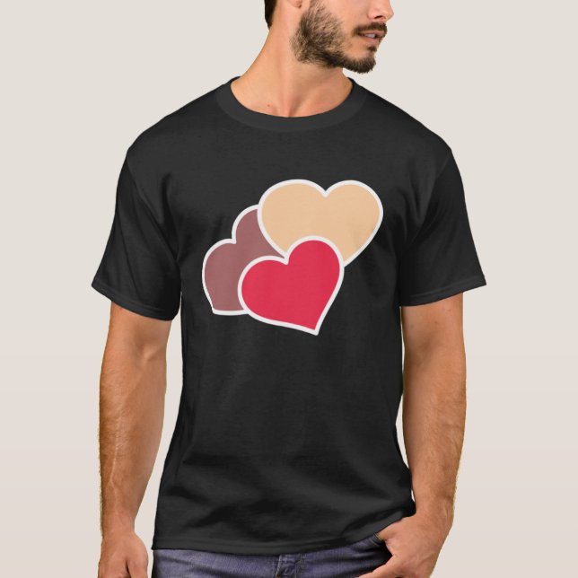 Camiseta Love Valentine s Day Couple Relationship Heart In (Anverso)