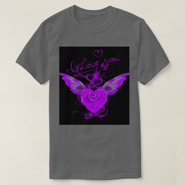Camiseta Love Valentinex27s heart Rose (Diseño del anverso)