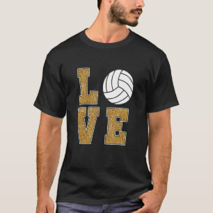 Camiseta Love Volleyball Ball Sports Game Team Entrenador