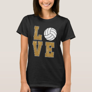 Camiseta Love Volleyball Ball Sports Game Team Entrenador