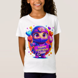 Camiseta Love Warrior: ¡Estilo Ninja! Regalo de cumpleaños