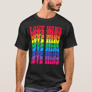 Camiseta Love Wins Gay Pride Lgbt Lesbian Rainbow