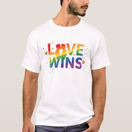 Camiseta LOVE WINS T-Shirt | Gay Pride for Men | LGBTQ