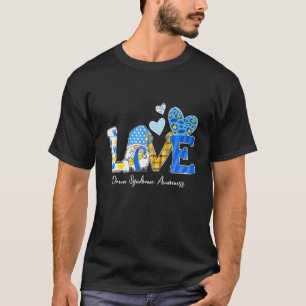 Camiseta LOVE World Down Syndrome Day Awareness Leopard Gno
