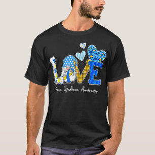 Camiseta LOVE World Down Syndrome Day Awareness Leopard Gno