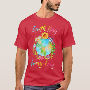 Camiseta Love World Earth Day 2022 Planet Environmental Flo