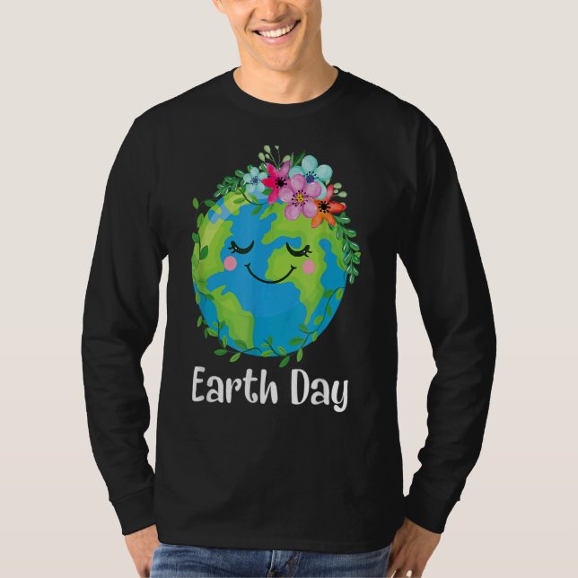 Camiseta Love World Earth Day 2022 Planet Environmental Flo (Anverso)