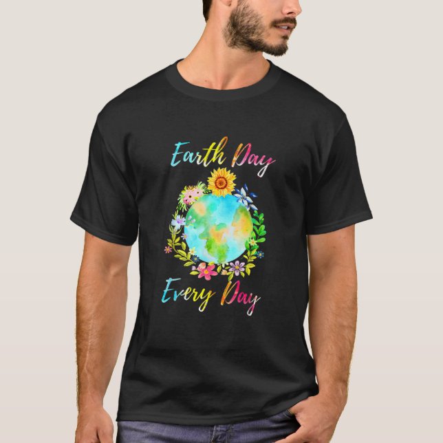 Camiseta Love World Earth Day 2022 Planet Environmental Flo (Anverso)