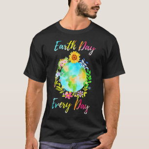Camiseta Love World Earth Day 2022 Planet Environmental Flo