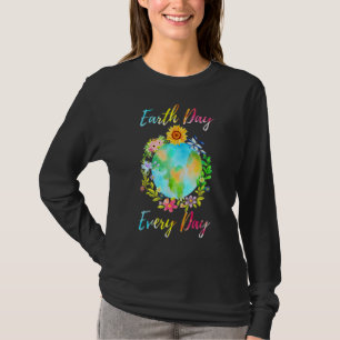 Camiseta Love World Earth Day 2022 Planet Environmental Flo