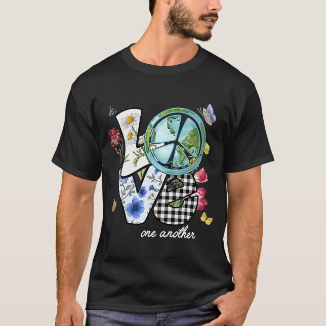 Camiseta Love World Earth Day 2023 Hippie Save Planet Envir (Anverso)