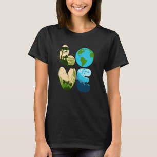 Camiseta Love World Earth Day 2023 Save Planet Environment