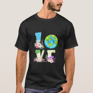 Camiseta Love World Earth Day Environmental Save Earth Moth