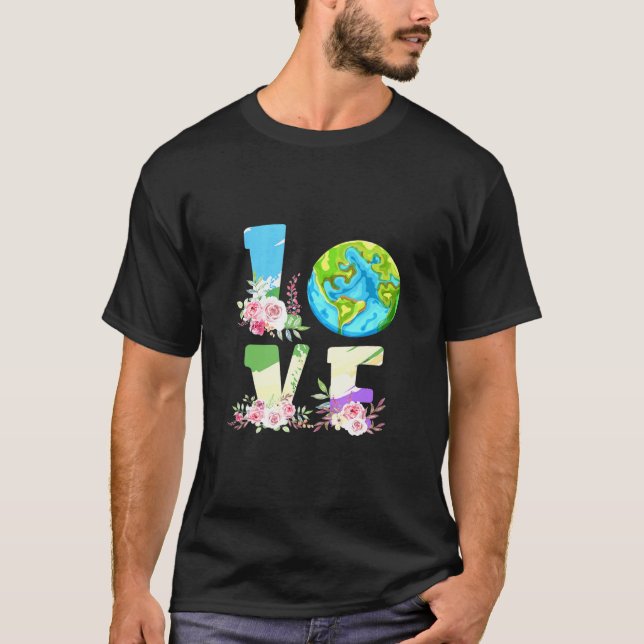Camiseta Love World Earth Day Environmental Save Earth Moth (Anverso)