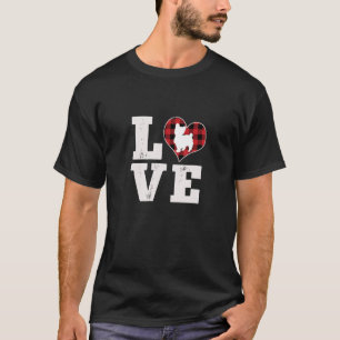 Camiseta Love Yorkie Dog Lover Gifts Dog Buffalo Plaid Vale