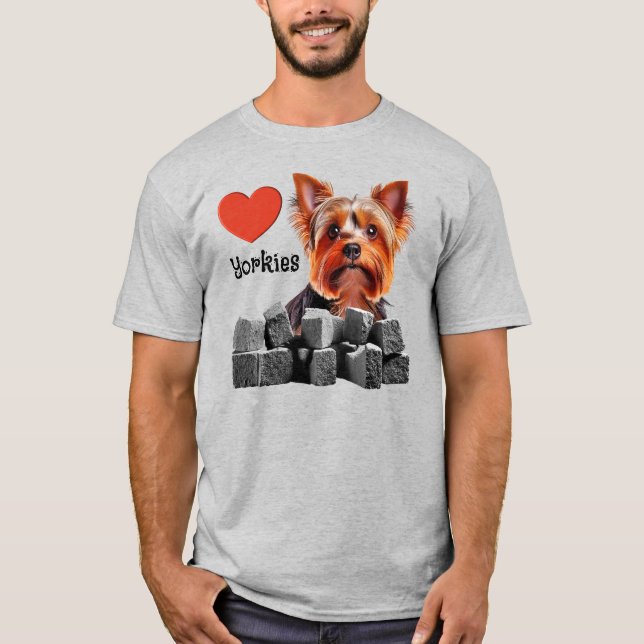 Camiseta Love Yorkies (Anverso)