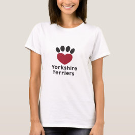 Camiseta Love Yorkshire Terriers