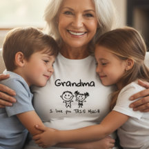 Love You Grandma Kids Art Personalized Gift