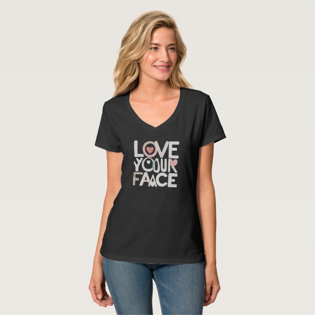 Camiseta Love your face (Anverso completo)