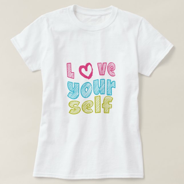 Camiseta Love Yourself (Diseño del anverso)