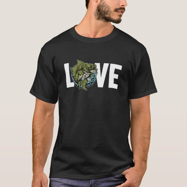 Camiseta Love Zander Hooks Lures Pesca Experta de Lucioperc (Anverso)