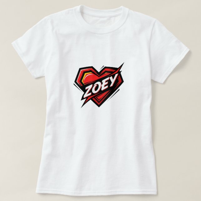 Camiseta Love Zoey (Diseño del anverso)