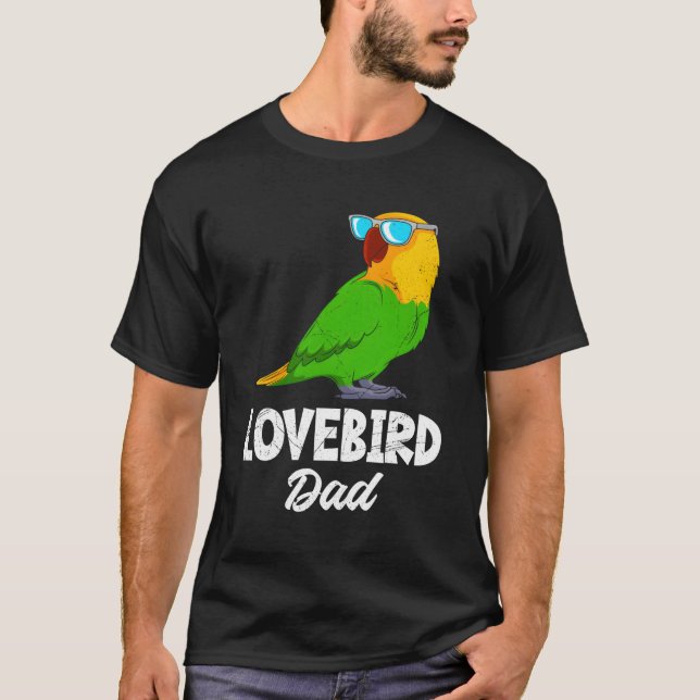 Camiseta Lovebird Dad Love Birds Dueño del loro Lovebirds M (Anverso)