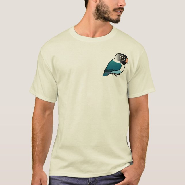 Camiseta Lovebird enmascarado azul (Anverso)