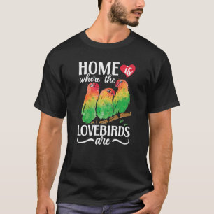 Camiseta Lovebird Peach Faced Parrot Mascota Africano Fisch