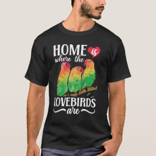 Camiseta Lovebird Peach Faced Parrot Mascota Africano Fisch