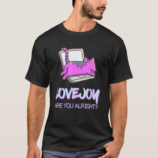Camiseta Lovejoy Merch Wilbur Soot Bored Cat (Anverso)