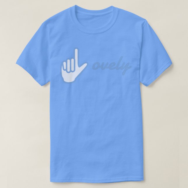 Camiseta Lovely American Sign Language Hand Design (Diseño del anverso)