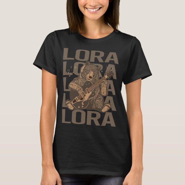 Camiseta Lovely Bear - Nombre de Lora (Anverso)