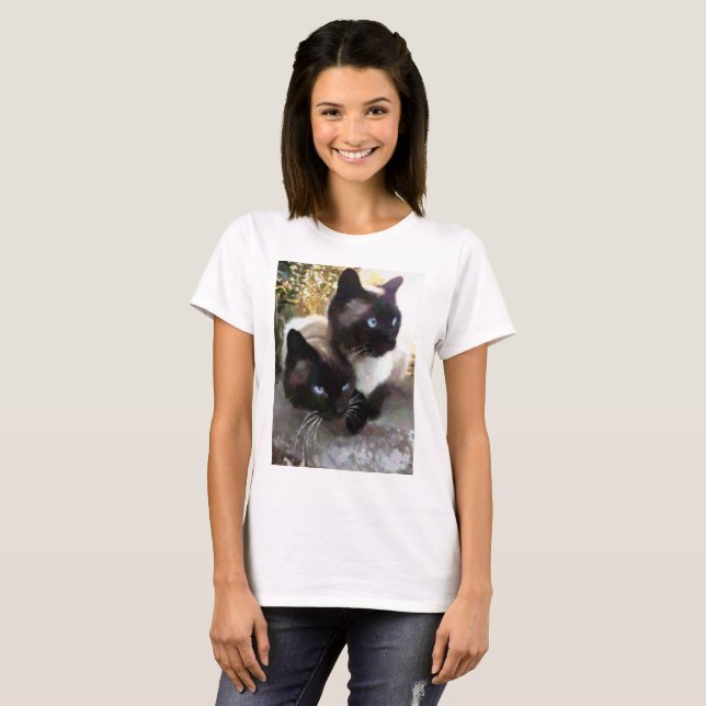 Camiseta Lovely siamese (Anverso completo)