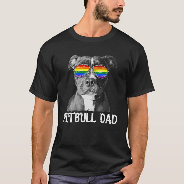 Camiseta Lover amante de la bandera del orgullo gay en Pitb (Anverso)
