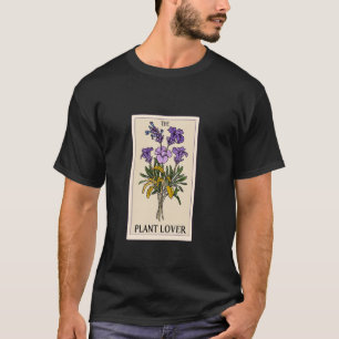 Camiseta Lover Cute Tarot Card de la planta de flores de la