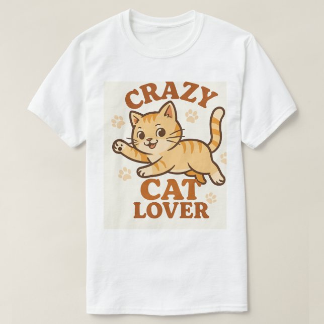 CAMISETA LOVER DE GATO LOVER (Diseño del anverso)