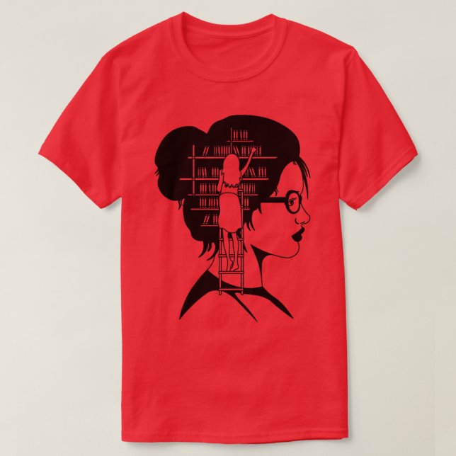 Camiseta Lover de libros bibliotecarios (Diseño del anverso)