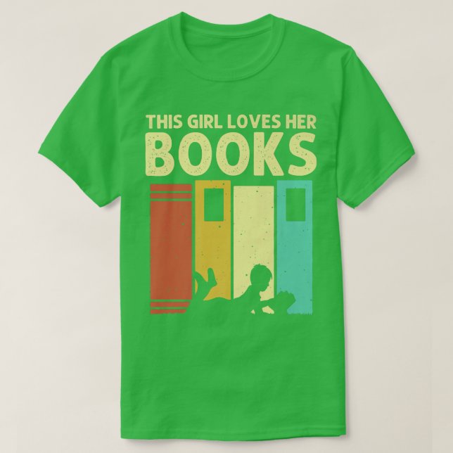 Camiseta Lover de libros divertidos diseña a los niños Chic (Diseño del anverso)