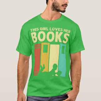 Camiseta Lover de libros divertidos diseña a los niños Chic
