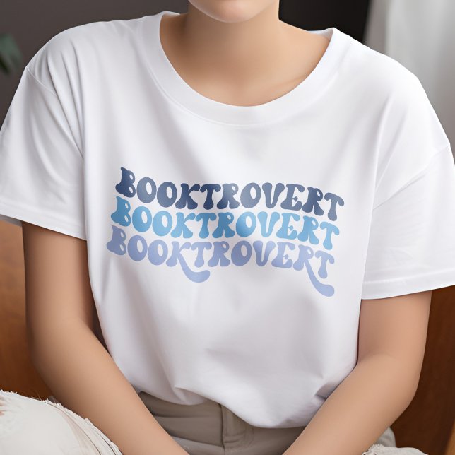 Camiseta Lover de libros multirretro azul multirolor (Subido por el creador)
