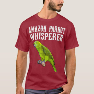 Camiseta Lover de pájaro divertido Green Parrot Whisperer