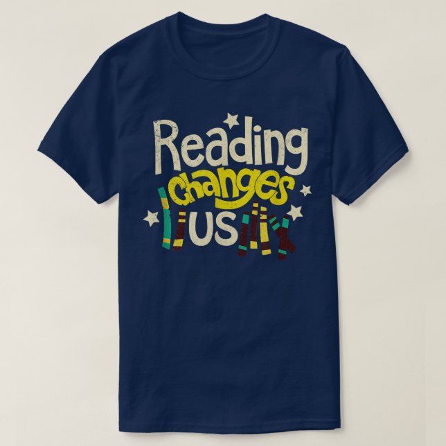 Camiseta Lover del libro Bibliophile Bookworm Reader Cha (Diseño del anverso)