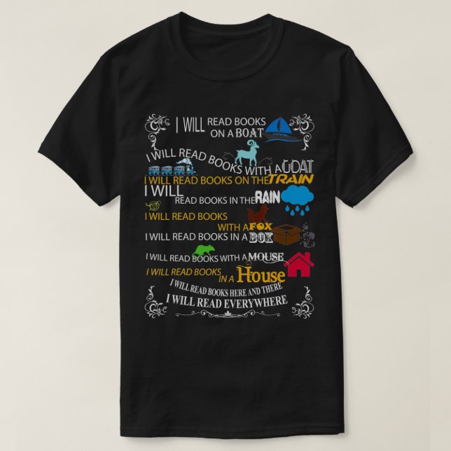 Camiseta Lover del libro Leeré libros leyendo (Diseño del anverso)
