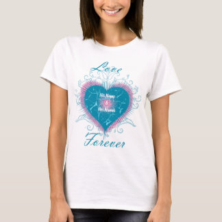Camiseta Lover Forever Cute Pink Heart Design