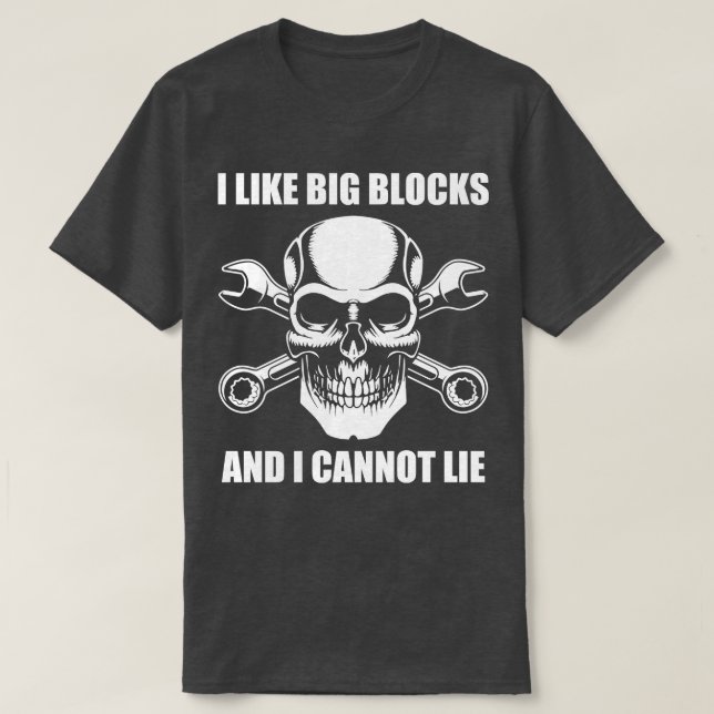 Camiseta Lover Funny Big Blocks Auto Mechanage Garage (Diseño del anverso)