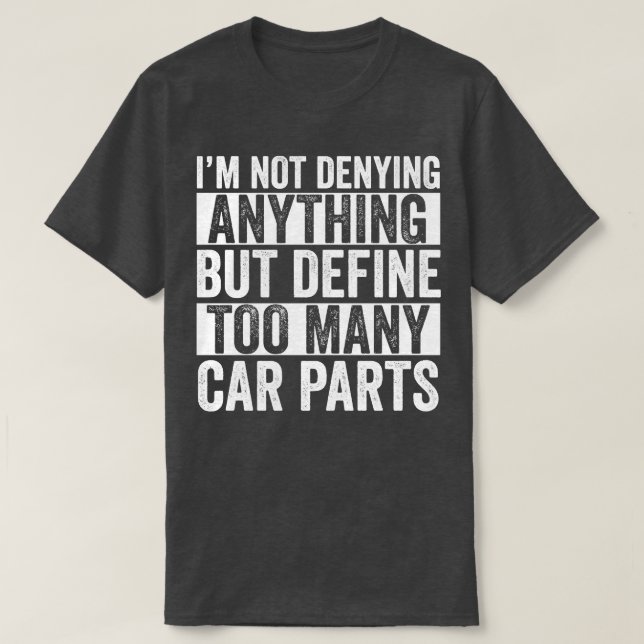 Camiseta Lover Funny Parts Auto Mechanage (Diseño del anverso)