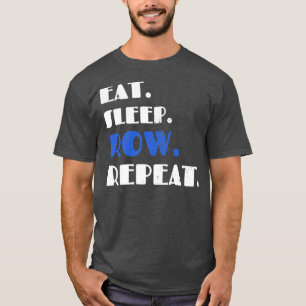 Camiseta Lover Lover Lover En Bote Fila De Duerma Repetir R